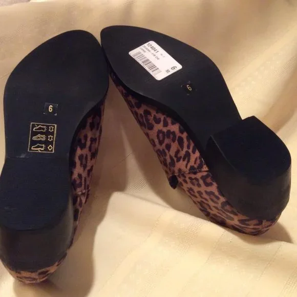 Artisan by Zigi NWT Suede Leather Leopard Ankle-boots Size 6M - Picture 2 of 8